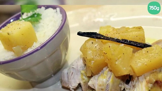 Poulet aux gousses de vanille