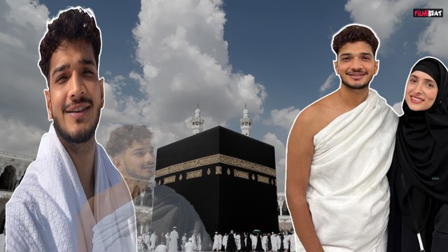 Munawar Faruqui Umrah : पत्नी Mehzabeen के साथ पहुंचे Makka, Fans photo देख confuse ! FilmiBeat
