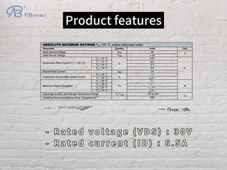NCE3402-VB is a SOT23 package N-Channel field effect MOS tube