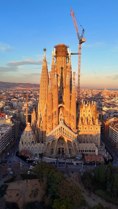 La Sagrada Familia, Barcelone, Espagne.