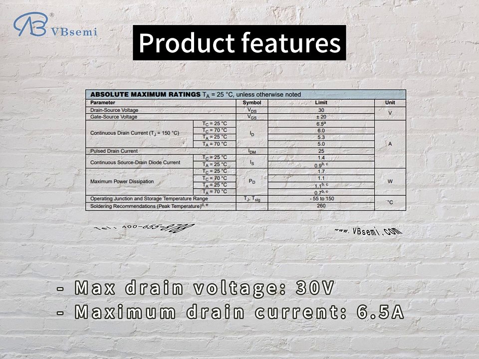 APM2308AC-TRL-VB is a SOT23 package N-Channel field effect MOS tube