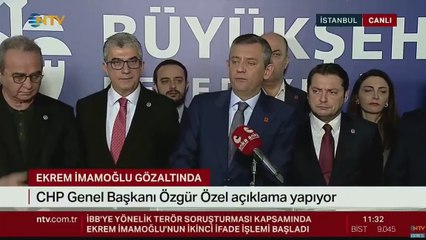Özgür Özel medyayı eleştirirken NTV yayını kesti