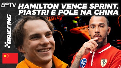 HAMILTON VENCE SPRINT. PIASTRI É POLE E BORTOLETO, 19º, NO GRID: SÁBADO DA F1 NA CHINA | BRIEFING
