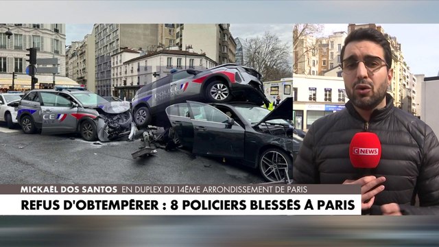 Paris : huit policiers blessés après un refus d'obtempérer dans le 14e arrondissement, le conducteur interpellé
