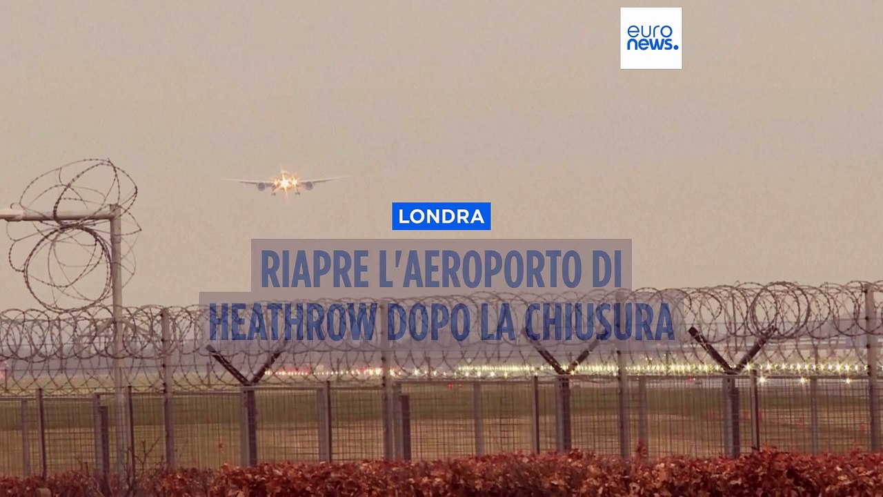 Londra: riapre l'aeroporto di Heathrow dopo la chiusura di 18 ore provocata da un incendio