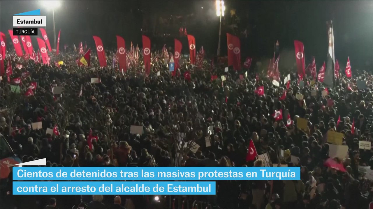 Más de 300 detenidos tras las manifestaciones por la detención del alcalde de Estambul