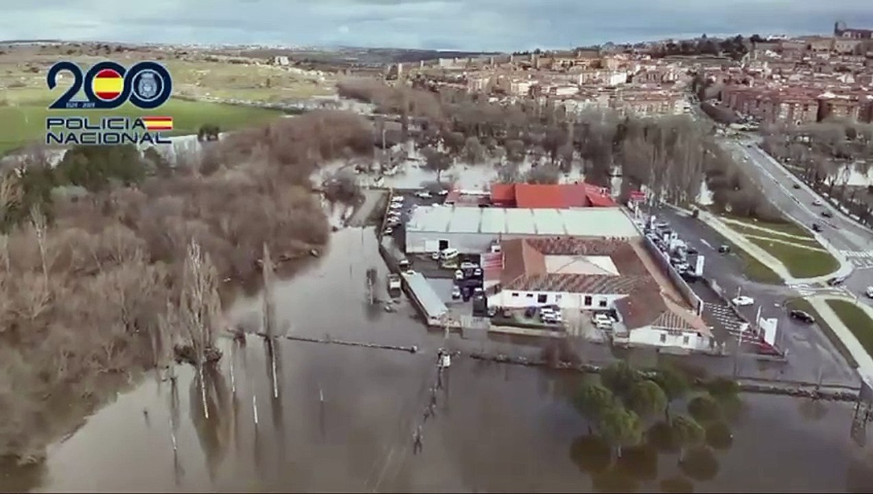 Vista de Ávila tras el paso de la borrasca