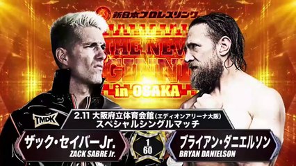 Zack Sabre Jr. vs Bryan Danielson - SPECIAL SINGLE MATCH: THE NEW BEGINNING in OSAKA (2/11/2024)