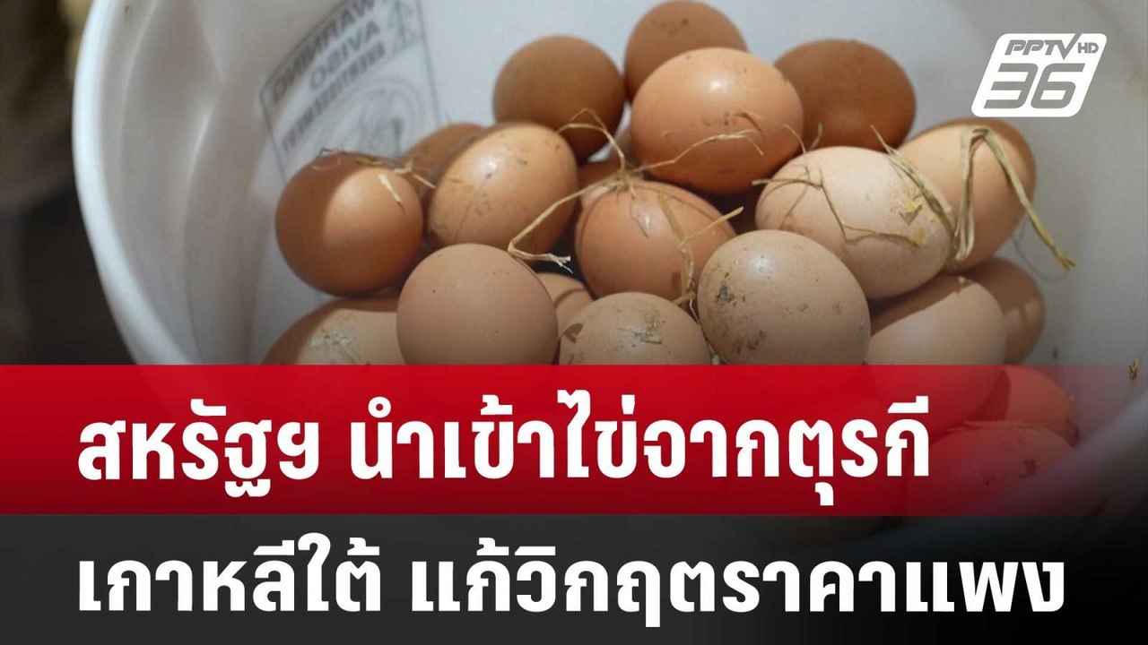 สหรัฐฯ นำเข้าไข่จากตุรกี-เกาหลีใต้ แก้วิกฤตราคาแพง | เข้มข่าวค่ำ | 22 มี.ค. 68