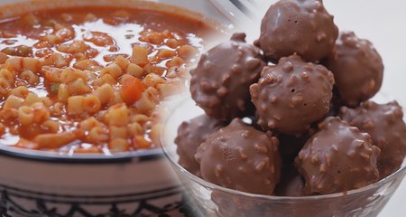 Boulettes au chocolat , ma9rouna mdabcha - chahwet romdhan 3 Ep 22