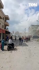 اللقطات الأولى للغارات الجوية الإسرائيلية على بلدات جنوب لبنان