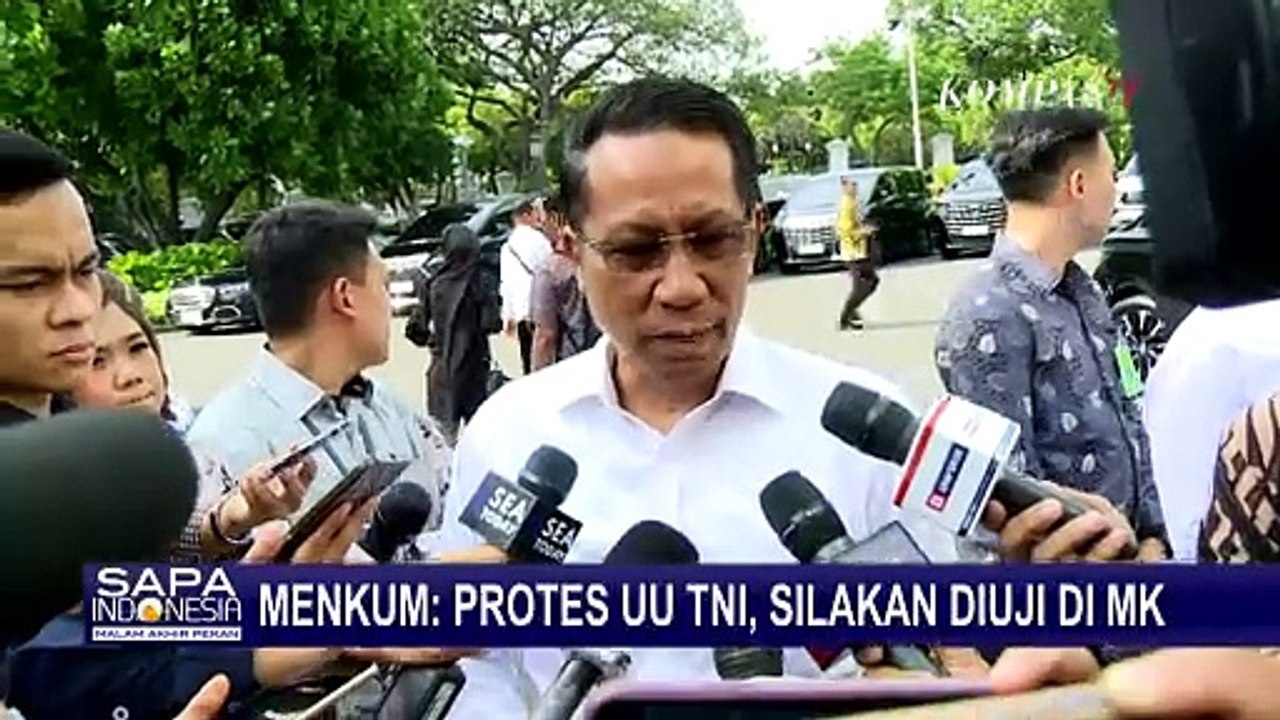 Kata Menkum Supratman Soal Demo Tolak UU TNI: Silakan Diuji ke MK