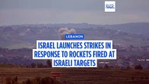 Israel launches dozens of strikes on Lebanon after Hezbollah targets it