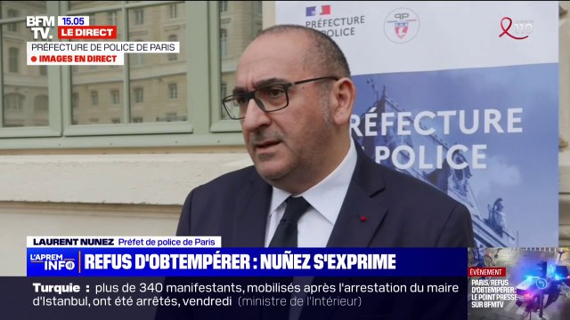 Les trois personnes ont été interpellées : Laurent Nuñez, préfet de police de Paris, revient sur l'impressionnant carambolage impliquant deux voitures de police après un refus d'obtempérer