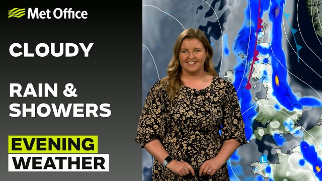 Met Office Evening Weather Forecast 22/03/25 – Cloudy with heavy rain