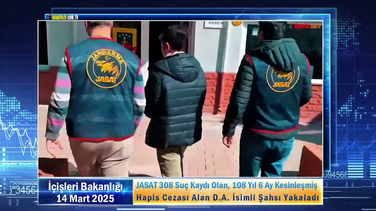 JASAT 308 Suç Kaydı Olan, 108 Yıl 6 Ay Kesinleşmiş Hapis Cezası Alan D.A. İsimli Şahsı Yakaladı