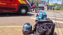 Motociclista é socorrido pelo Siate após acidente no Pacaembu