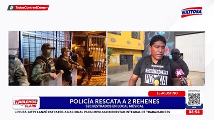PNP rescata a dos rehenes tras allanamiento a búnker en El Agustino:  Pertenecerían a 'El Antitren'