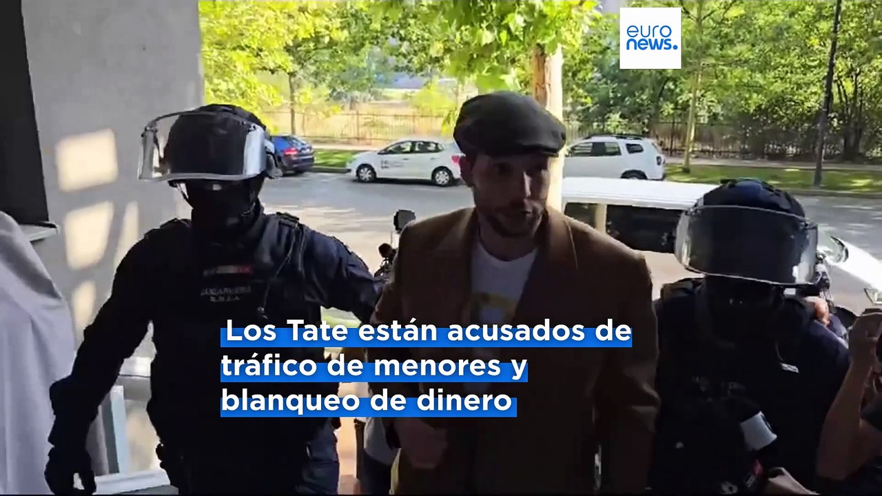 Los hermanos Tate regresan a Rumanía y afirman que "los hombres inocentes no huyen de nada"