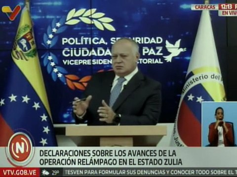 Diosdado Cabello: No hay razón para que un político termine vinculado a grupos de narcotráfico