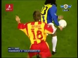 El burrito ortega vs galatasaray 2002 | All touches