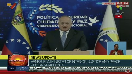 Venezuela | Minister of Interior reports progress on “Relámpago” Operation