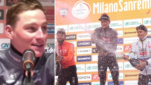 Cycling - Milan-San Remo 2025 - Mathieu van der Poel full press conference : Tadej Pogacar... I never saw this in Cipressa