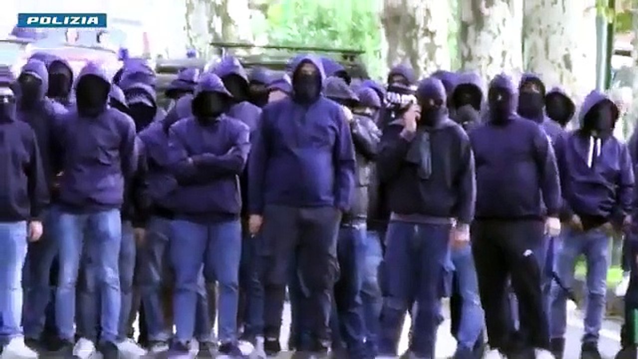 Cava de' Tirreni (SA) - Gli incidenti provocati dagli ultrà della Cavese (22.03.25)