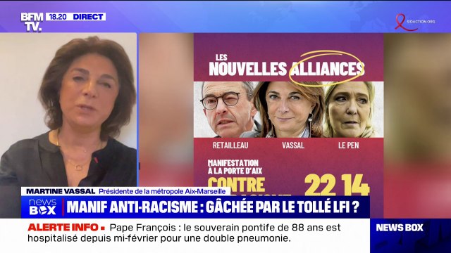 C'est scandaleux : Martine Vassal (présidente de la métropole Aix-Marseille) réagit après la diffusion de l'affiche LFI