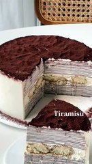 Tiramisu crepe cake