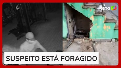 Homem invade academia em frente à delegacia no RJ e furta bomba d’água