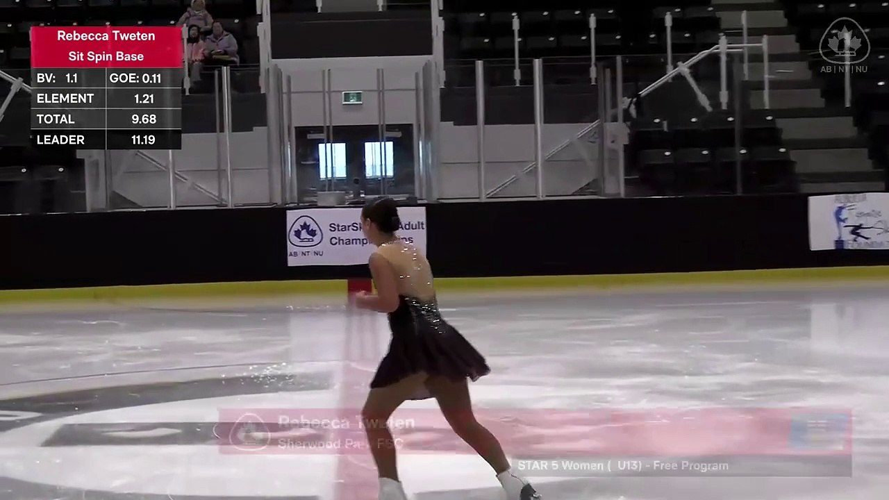 STAR 5 Women U13 Free Program - Groups 3 to 5 - Arena 1 - Skate AB l NT l NU StarSkate & Adult Championships (Star 5 – Gold)
