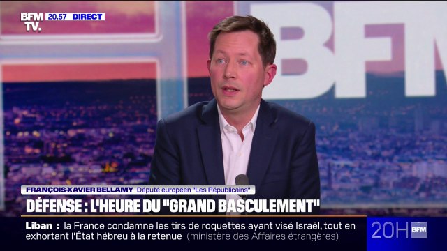 Défense: L'Europe doit être à la hauteur , assure François-Xavier Bellamy (député européen LR)