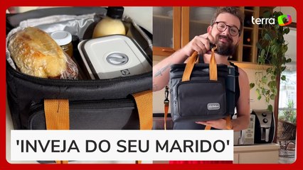 Criador de conteúdo viraliza ao mostrar marmitas que prepara para o marido