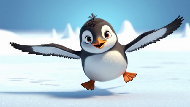Küçük bir penguen Çocuk Şarkısı, çocuk şarkıları, çocuk videoları, sevimli penguen, küçük penguen