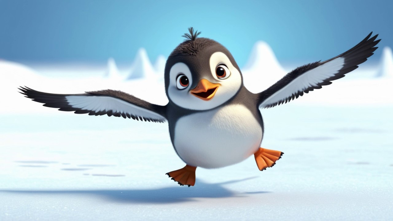 Küçük bir penguen Çocuk Şarkısı, çocuk şarkıları, çocuk videoları, sevimli penguen, küçük penguen