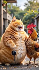 Cat and Chicken Ai Animation