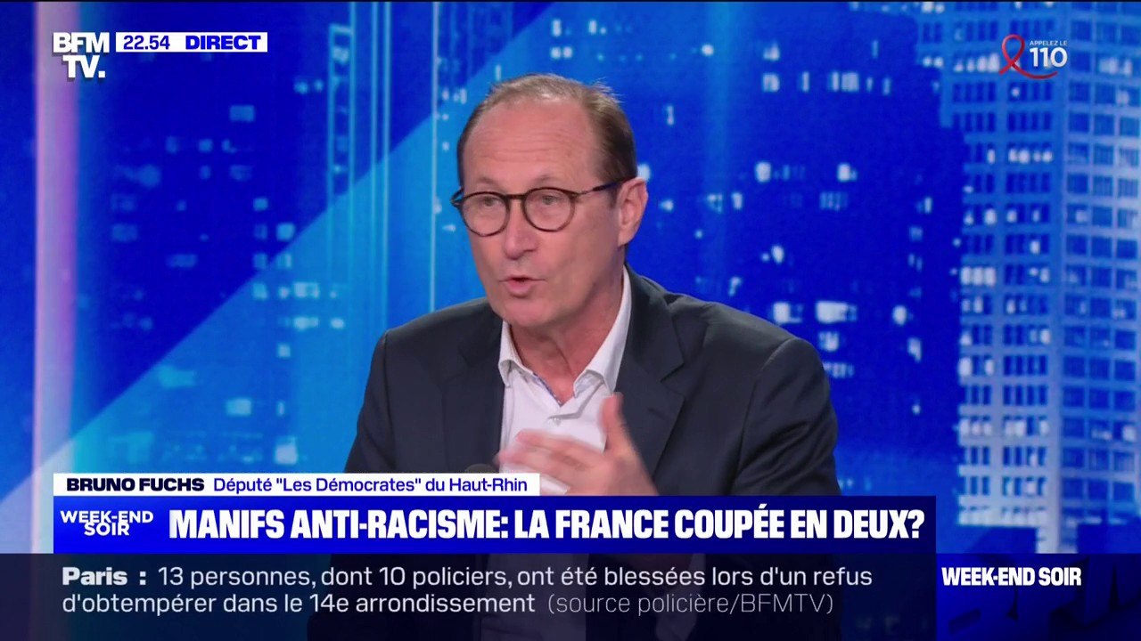 Marche anti-racisme: "On n'est pas obligé, en luttant pour une idée, de créer la dissension", estime Bruno Fuchs (député "Les Démocrates")