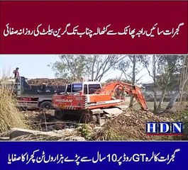 Daily cleaning of the green belt from Gujarat's Sai Raja Phatak to Kathala Chenab