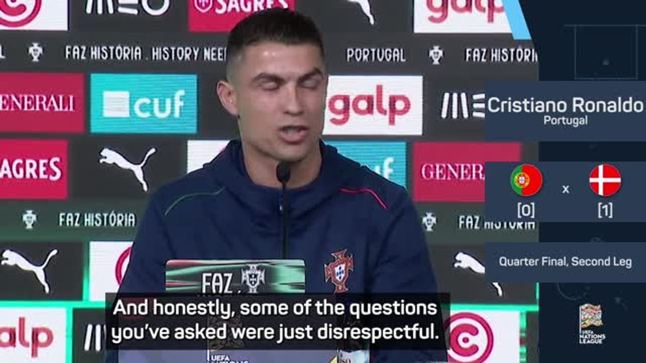 'Questions were disrespectful' - Ronaldo blasts the media
