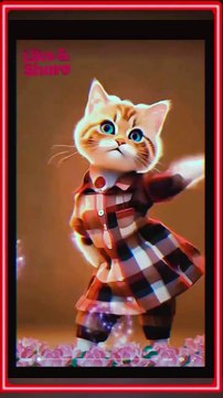 Cuple Cat Dancing | Romantic Cat | Ai Cat Video Dancing | Cat Vdeo