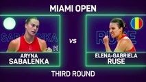 Sabalenka progresses to Miami fourth round via walkover