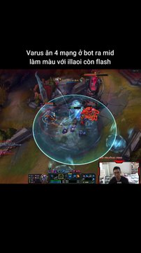 Varus ăn 4 mạng ở bot ra mid làm màu với illaoi còn flash #varus #illaoi #lienminhhuyenthoai #leagueoflegends