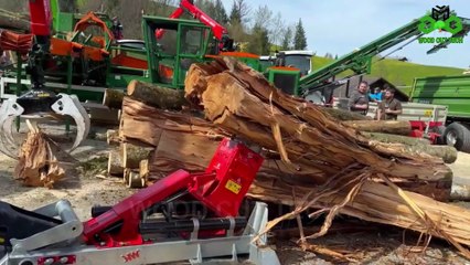 Firewood Processing Machine ｜ World's Fastest Modern Wood Cutting Chainsaw Technology #7