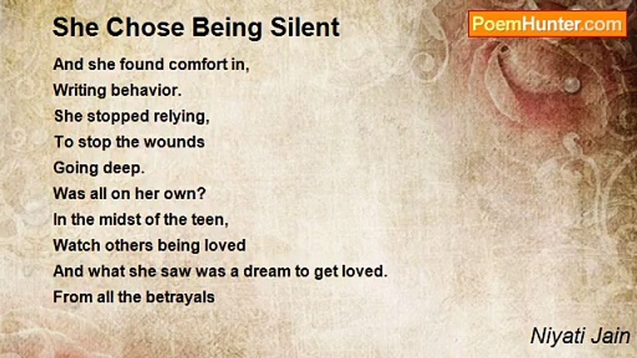 Niyati Jain - She Chose Being Silent