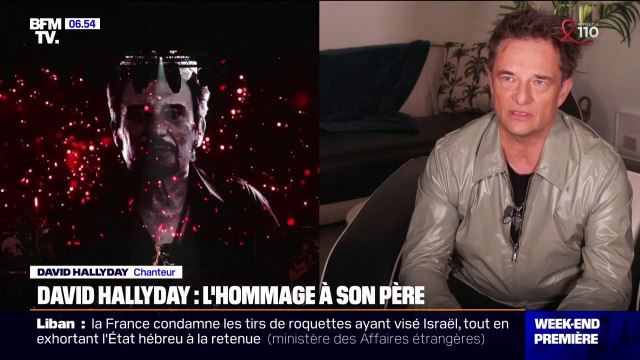 David Hallyday rend hommage à son père et revisite ce qu'il appelle le patrimoine familial