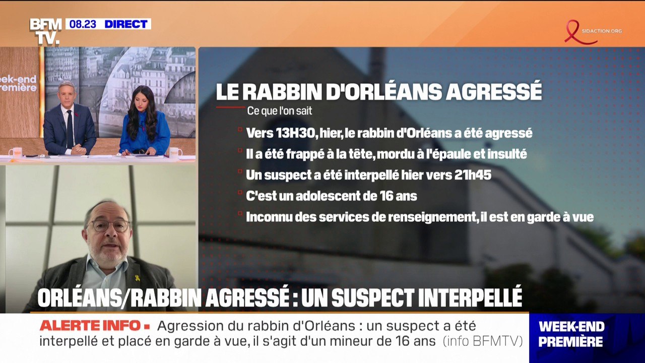 Rabbin agressé à Orléans: "Il est choqué mais il va bien", assure Ariel Goldmann, avocat et président du Fonds Social Juif Unifié