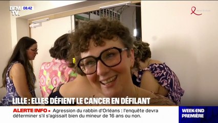 Lille: devant 300 spectateurs, 10 femmes en rémission d'un cancer ou encore en chimiothérapie, ont défilé
