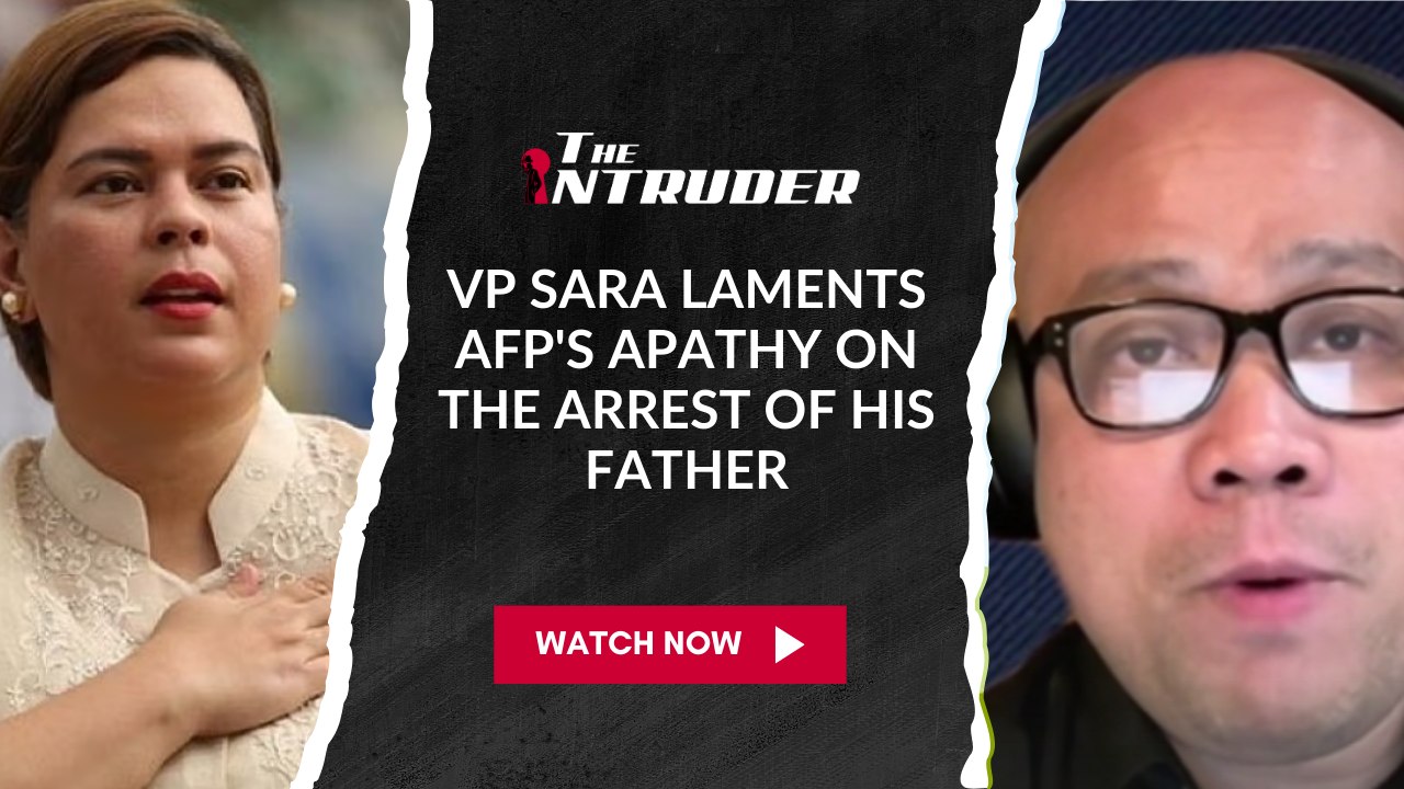 VP Sara laments AFP's apathy on the arrest of his father