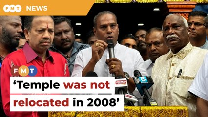 Temple was not relocated in 2008 as claimed, says Saravanan